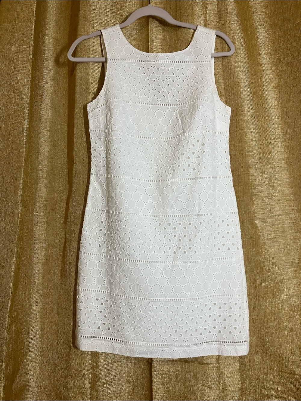 Daniel Cremieux White Eyelet Mini Dress